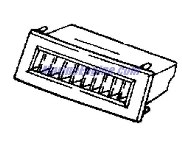Evinrude Johnson OMC 0398447 - Air Louver, Starboard