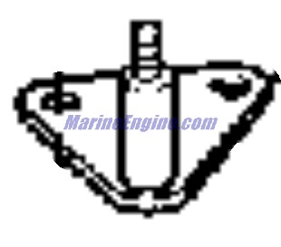 Evinrude Johnson OMC 0398550 - Plate & Pivot Pin