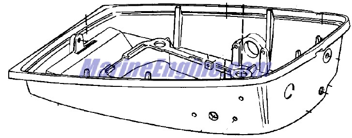Evinrude Johnson OMC 0431835 - Lower Motor Cover