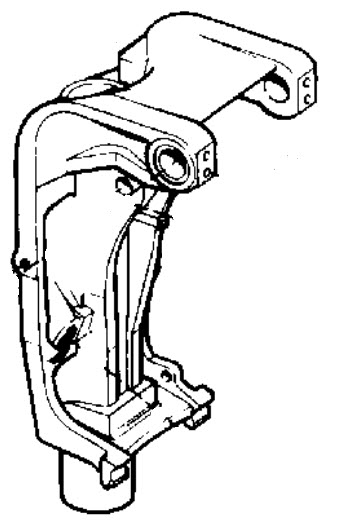 Evinrude Johnson OMC 0432708 - Swivel Bracket