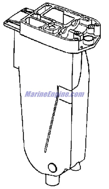 Evinrude Johnson OMC 0433030 - Exhaust Housing, In 15