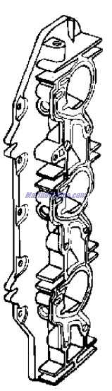 Evinrude Johnson OMC 0433249 - Intake Manifold Assembly