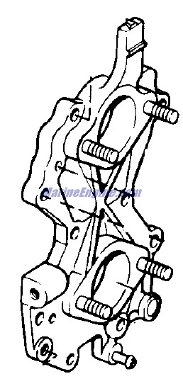 Evinrude Johnson OMC 0433684 - Manifold Assembly