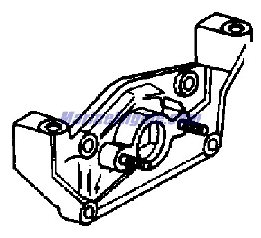 Evinrude Johnson OMC 0433897 - Intake Manifold and Stud Assembly