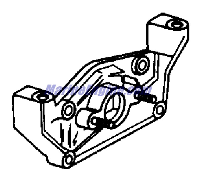 Evinrude Johnson OMC 0434020 - Manifold & Stud Assembly