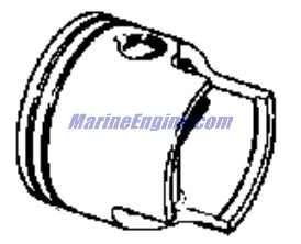 Evinrude Johnson OMC 0434108 - Piston And Rings, .030