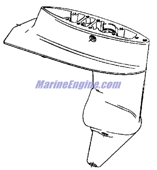 Evinrude Johnson OMC 0434281 - Gearcase Assembly