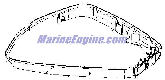 Evinrude Johnson OMC 0434289 - Lower Motor Cover Assembly