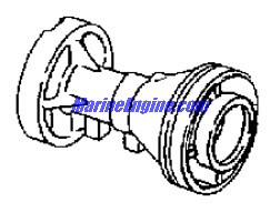 Evinrude Johnson OMC 0434400 - Bearing Housing And Seal Assembly