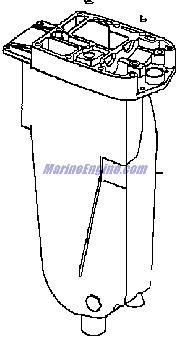 Evinrude Johnson OMC 0434585 - Exhaust Housing Assembly -lg