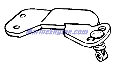 Evinrude Johnson OMC 0434614 - Plate & Pivot Pin