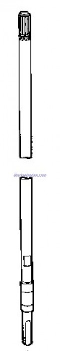 Evinrude Johnson OMC 0434699 - Drive Shaft & Sleeve Assembly