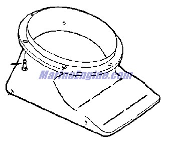 Evinrude Johnson OMC 0434703 - Intake Assembly