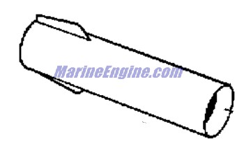 Evinrude Johnson OMC 0434708 - Exhaust Tube Assembly