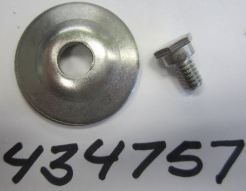 Evinrude Johnson OMC 0434757 - Plate & Screw Assembly
