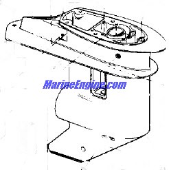 Evinrude Johnson OMC 0434763 - Gearcase Assembly, Complete