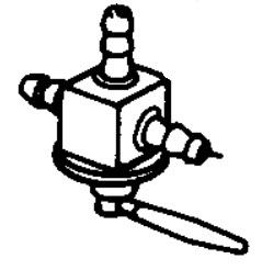 Evinrude Johnson OMC 0434790 - Fuel Tank Selector Valve, 3-Way