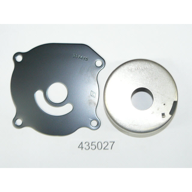 Evinrude Johnson OMC 0435027 - Impeller Cup and Plate, Stainless Steel