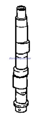 Evinrude Johnson OMC 0435284 - CamShaft & Pin Assembly