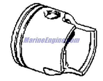 Evinrude Johnson OMC 0435547 - Piston Assembly, Standard