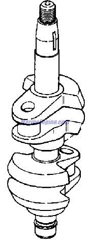 Evinrude Johnson OMC 0435707 - CrankShaft Assembly