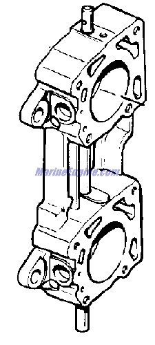 Evinrude Johnson OMC 0435743 - Throttle Body Assembly
