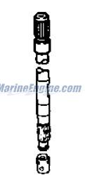 Evinrude Johnson OMC 0435766 - Upper Drive Shaft Assembly (incl. #19 & #20)