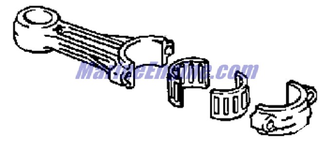 Evinrude Johnson OMC 0435895 - Connecting Rod Assembly