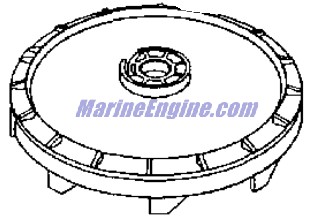 Evinrude Johnson OMC 0436255 - Pulley & Pin Assembly