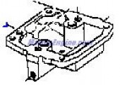 Evinrude Johnson OMC 0436468 - Float Chamber & Nipple Assembly