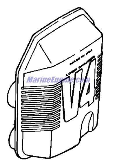 Evinrude Johnson OMC 0436609 - Air Silencer Assembly