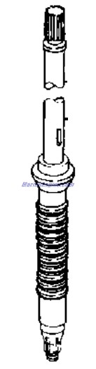Evinrude Johnson OMC 0436724 - Drive Shaft 20 45/55/94