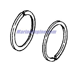 Evinrude Johnson OMC 0436731 - Rings, Standard
