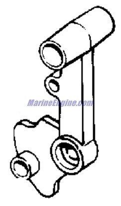 Evinrude Johnson OMC 0436753 - Shift Lever Assembly