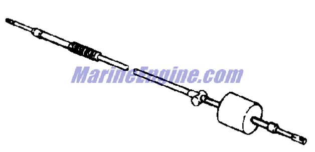 Evinrude Johnson OMC 0436796 - Throttle Cable Assembly