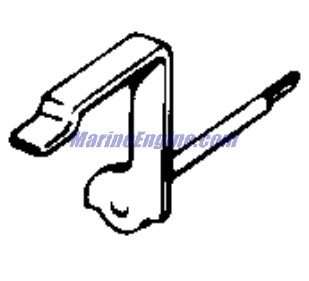 Evinrude Johnson OMC 0436897 - Lever & Shaft Assembly
