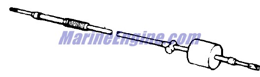 Evinrude Johnson OMC 0436953 - Throttle Cable Assembly