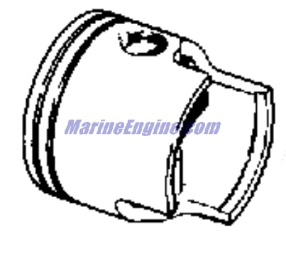 Evinrude Johnson OMC 0436975 - Piston & Ring Assembly 030