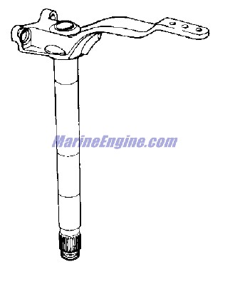 Evinrude Johnson OMC 0436983 - Steering Arm & Shaft Assembly