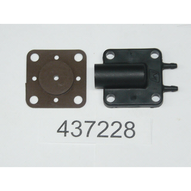 Evinrude Johnson OMC 0437228 - Primer Valve Cover And Gasket