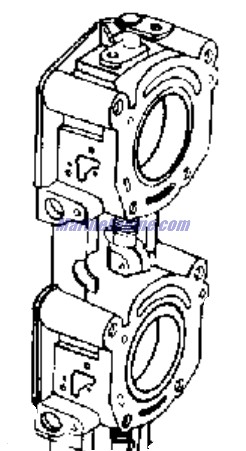 Evinrude Johnson OMC 0437290 - Throttle Body Assembly