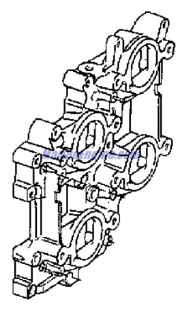 Evinrude Johnson OMC 0437340 - Intake Manifold Assembly