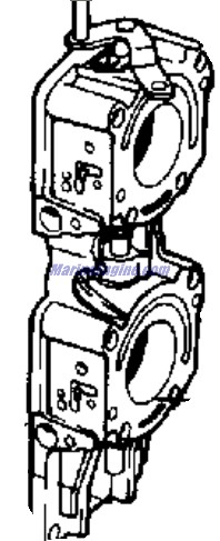 Evinrude Johnson OMC 0437539 - Throttle Body Assembly