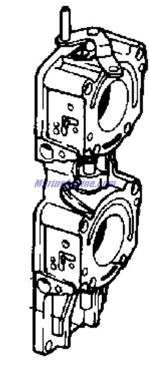 Evinrude Johnson OMC 0437540 - Throttle Body Assembly