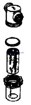 Evinrude Johnson OMC 0437597 - Strainer Assembly