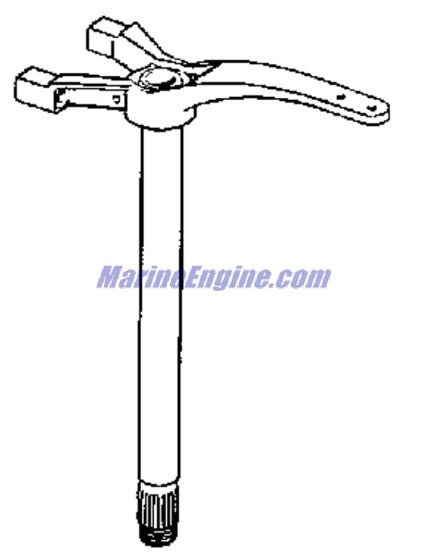 Evinrude Johnson OMC 0437697 - Steering Shaft 258