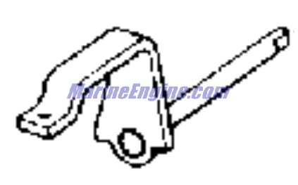 Evinrude Johnson OMC 0437797 - Lever & Shaft Assembly