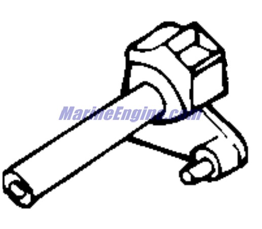 Evinrude Johnson OMC 0437802 - Shift Shaft Assembly