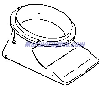 Evinrude Johnson OMC 0437809 - Intake Assembly