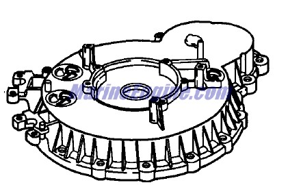 Evinrude Johnson OMC 0438022 - Flywheel Cover Assembly
